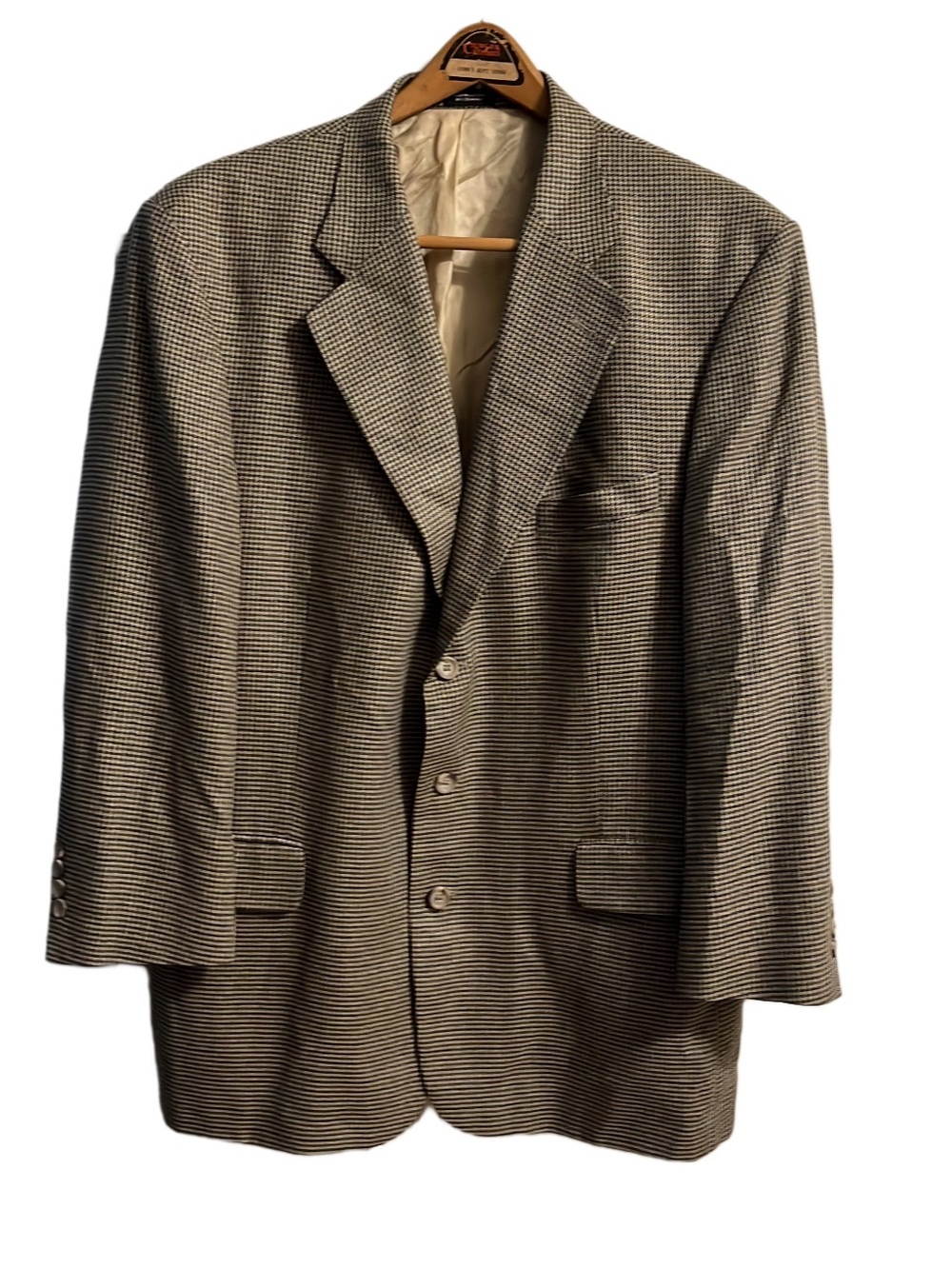 Men’s Oscar de la Renta Herringbone Jacket Size 44R